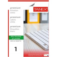 TANEX Labels  / A4  210 x 294.86mm